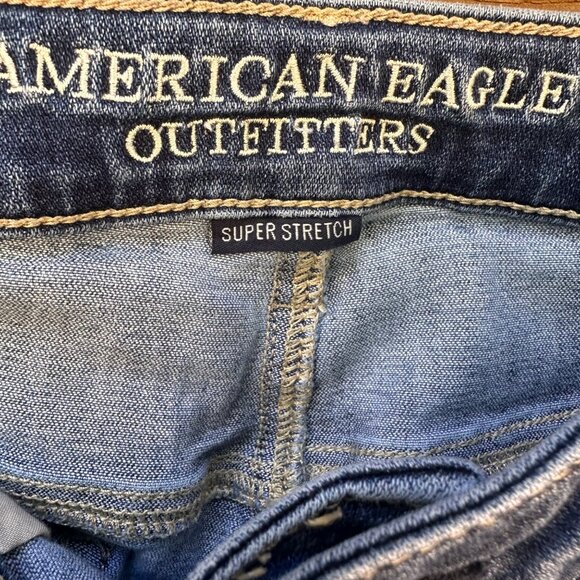 American Eagle Outfitters Super Stretch Ankle Distressed Jeans Size8 - Picture 8 of 15